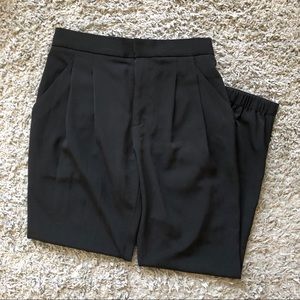 zara black trousers
